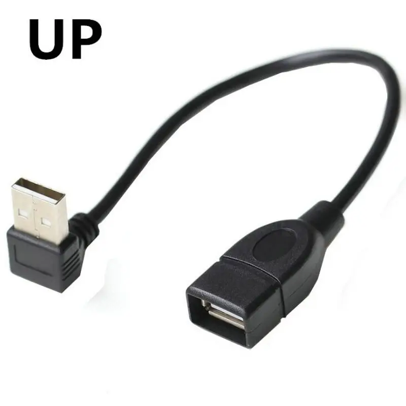 USB 2 0 A Male к женскому 90 Угловой Удлинительный адаптер кабель