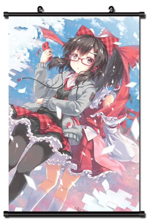 Японское аниме проект TouHou воплощение алый дьявол Hakurei Reimu домашний декор Стена
