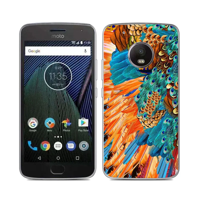 Для Motorola moto G5 чехол накладка на заднюю панель с 3D рельефная мягкая