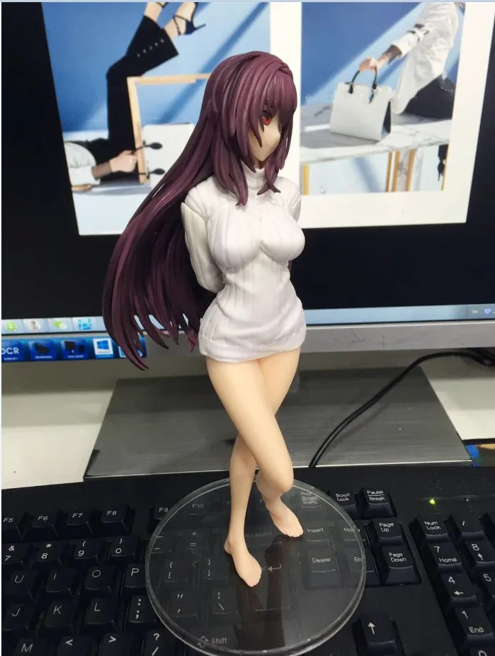 Новое поступление Аниме Фигурка Fate/Grand Order слуга Scathach свитер Ver 24 см 1/7 модель сексуальная девушка Косплей игрушка бренд
