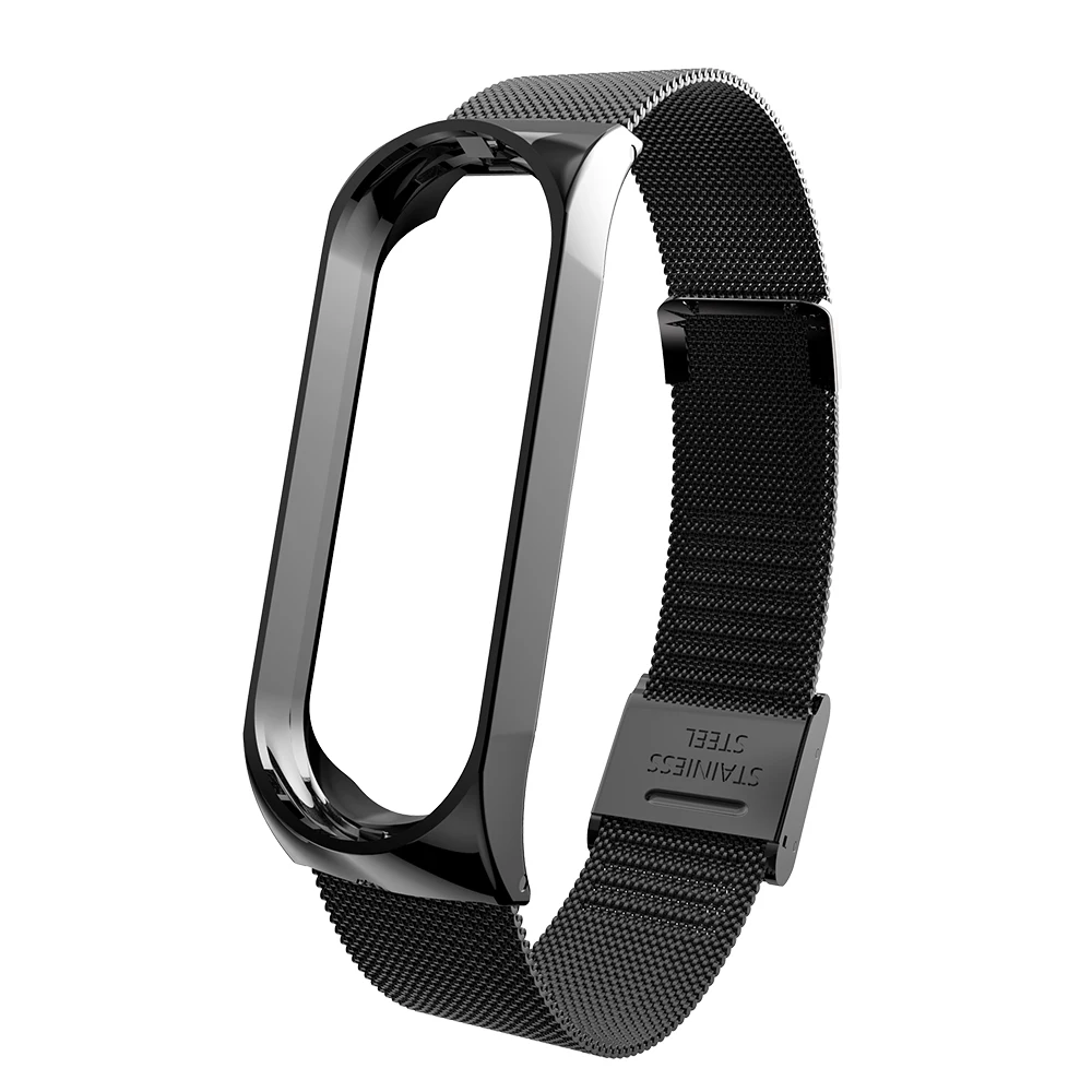 Nennbo, браслет на запястье, ремешок для Xiaomi Mi Band 3 MiBand 3, металлический браслет, ремешок на запястье из нержавеющей стали