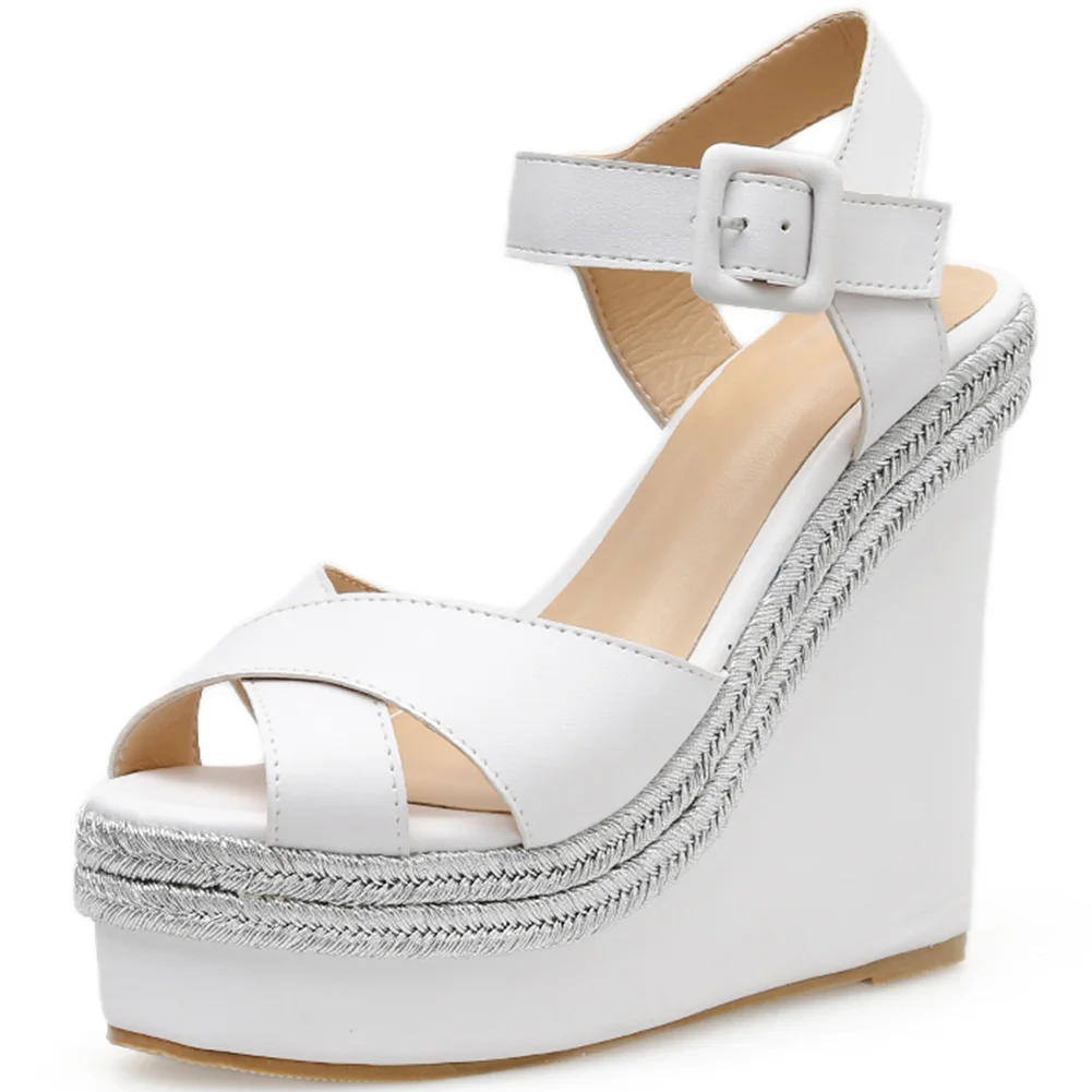 FINDHER/женские босоножки на танкетке модная обувь высоком каблуке женские