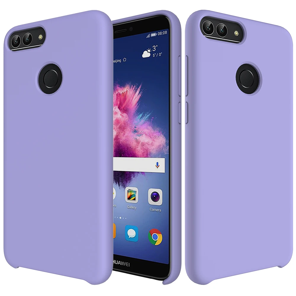 Huawei P Smart чехол мягкий жидкий силиконовый чехол для задней панели huawei P30 Pro P20 mate 20 Pro X Honor 9 10 Lite V20 8C 8X матовый чехол