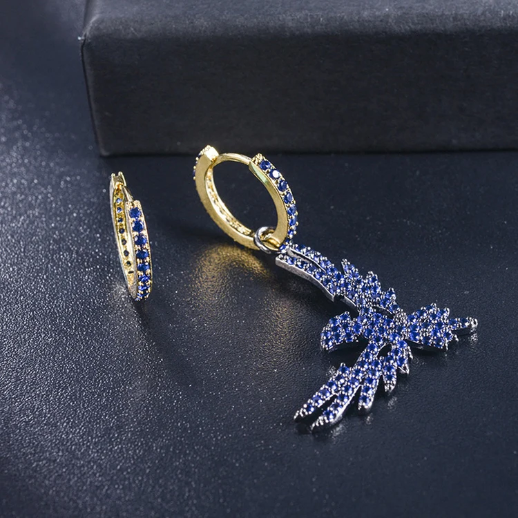 Женские асимметричные серьги кольца с фианитами AAA +|fashion hoop earrings|hoop earringsearrings earrings