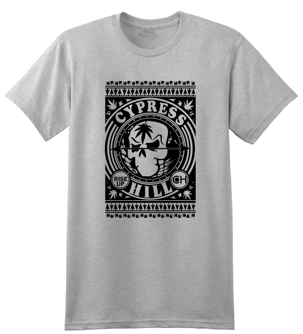 Лето мужская мода футболки кипарис хилл посадкой до кружили печатной графики