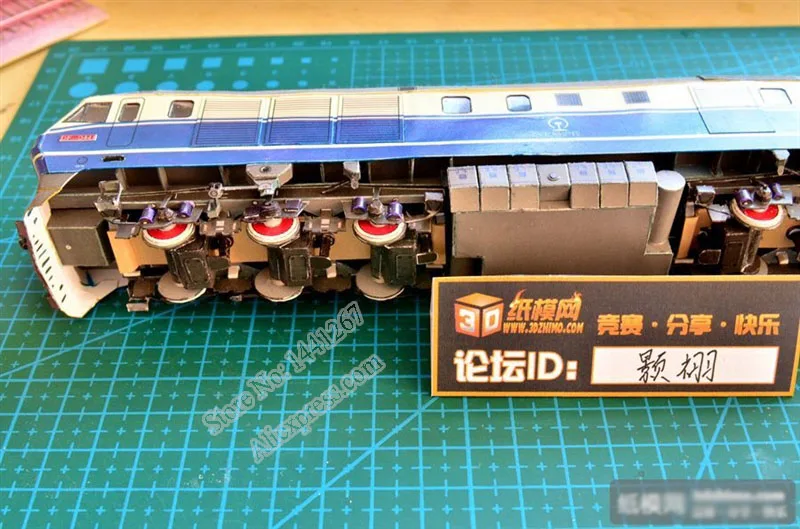 3D бумажная модель 1: 87 DF 11 Паровозик ПОЕЗД классические бумажные поделки модели игрушки для детей