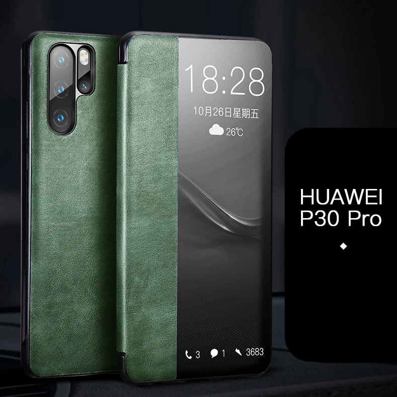Xoomz Модный чехол из натуральной кожи с откидной крышкой для huawei P30 с розничной посылка с первым слоем из воловьей кожи, крышка для huawei P30 Pro