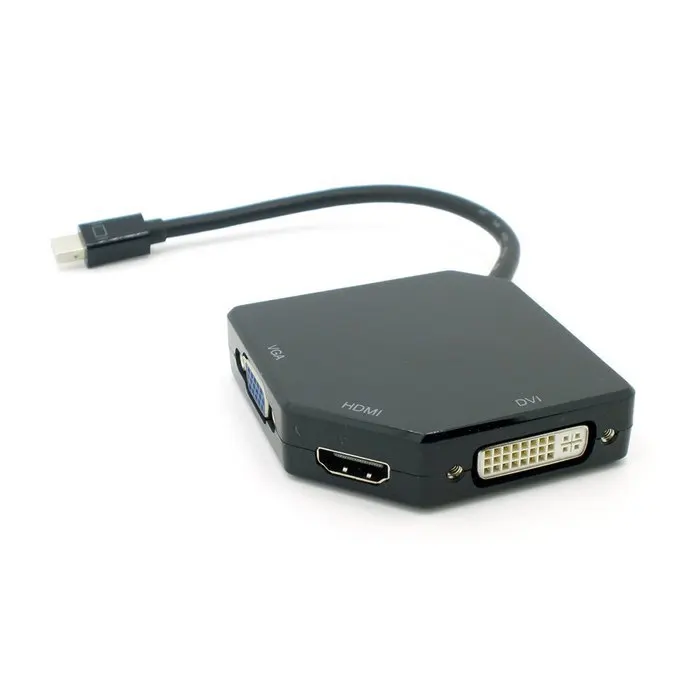 The New Mini Displayport Thunderbolt DP to DVI VGA HDMI Adapter 3 in1 for Apple MacBook Air Pro iMac White DP-091-BK | Компьютеры и