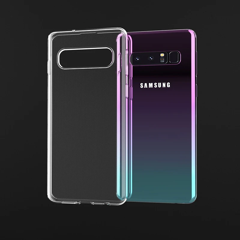 Силиконовый чехол для Samsung Galaxy S10 Plus s10e Ультратонкий Прозрачный из ТПУ S10e S 10