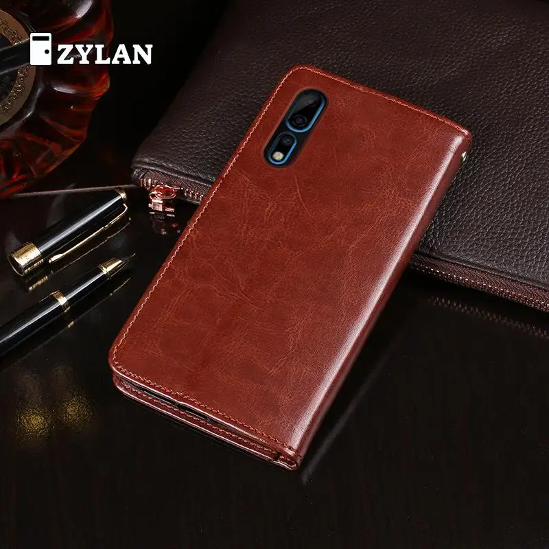 Чехол-книжка ZYLAN для zte Axon 10 Pro деловой кожаный чехол телефона держатель карт и