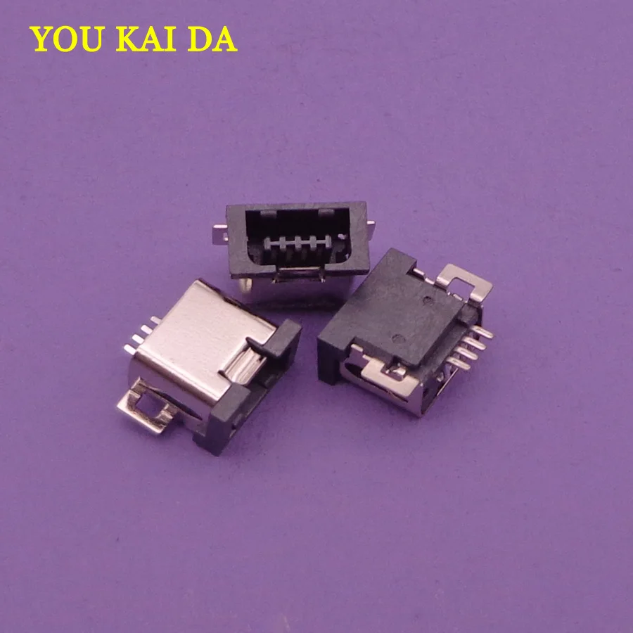 100 шт./лот Micro usb разъем 4p 4pin мини порт для зарядки розетка мобильного телефона