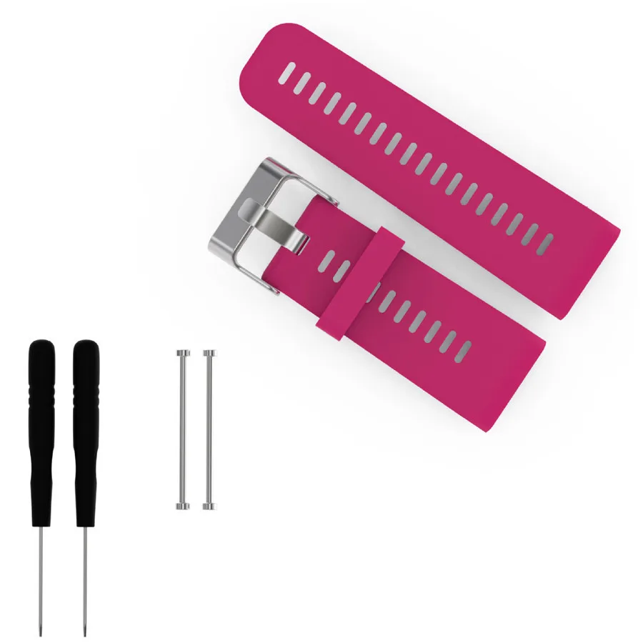 8 Colors Soft Silicone Watchband Wristband For Garmin Vivoactive HR Replacement Wrist Strap Watch Band With Tools Pins | Электроника