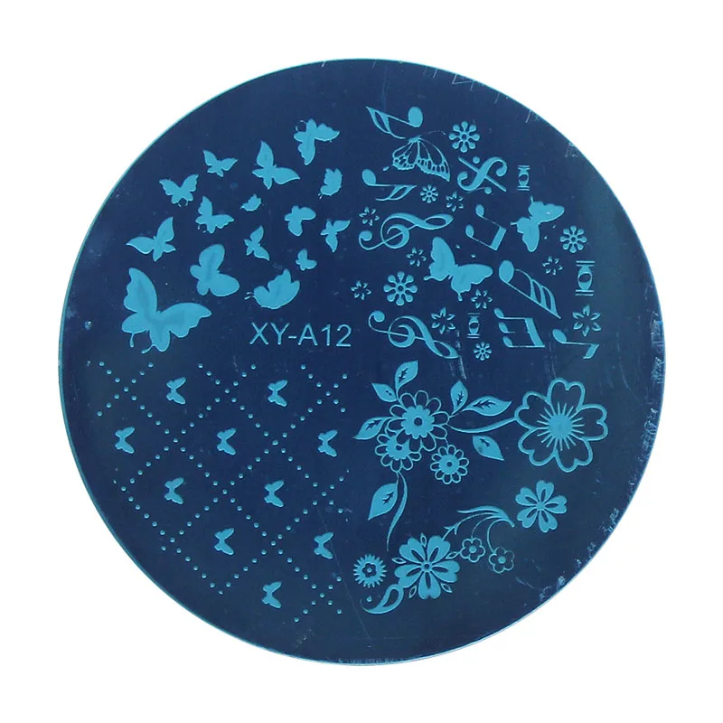1xChristmas Style Fashion Design DIY Nail Image Stamping Plates 3D Round Art Templates Stencils Manicure Tools | Красота и здоровье