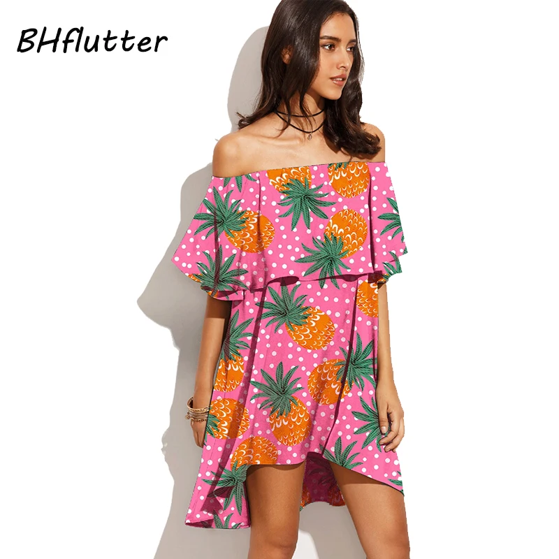 Платье BHflutter женское короткое с воротником-лодочкой пикантные вечерние платья