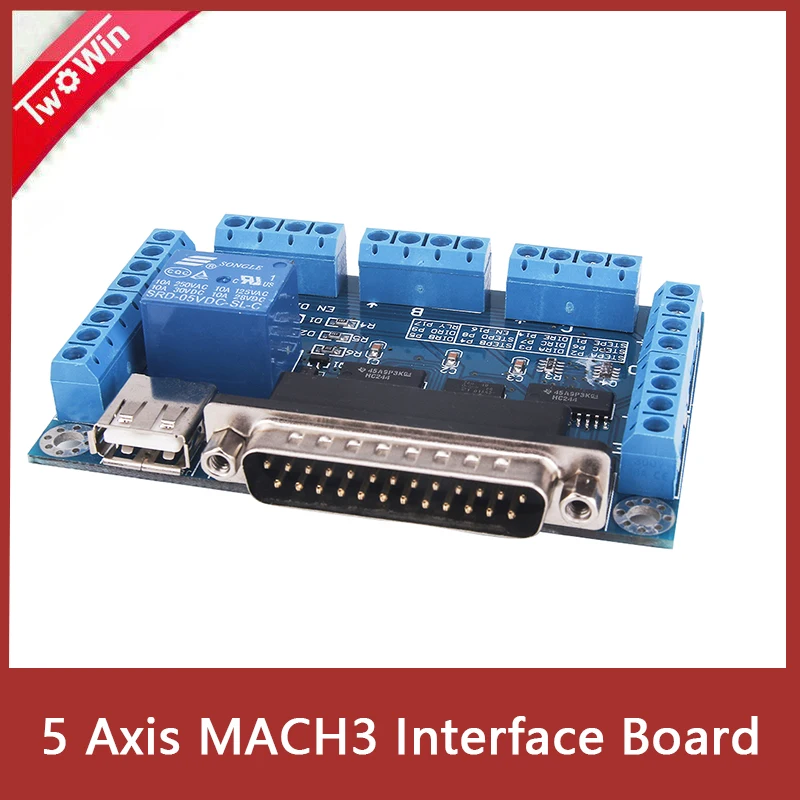 5 осевой интерфейс прорыва с ЧПУ usb кабелем для шагового двигателя|mach3 usb|cnc controller