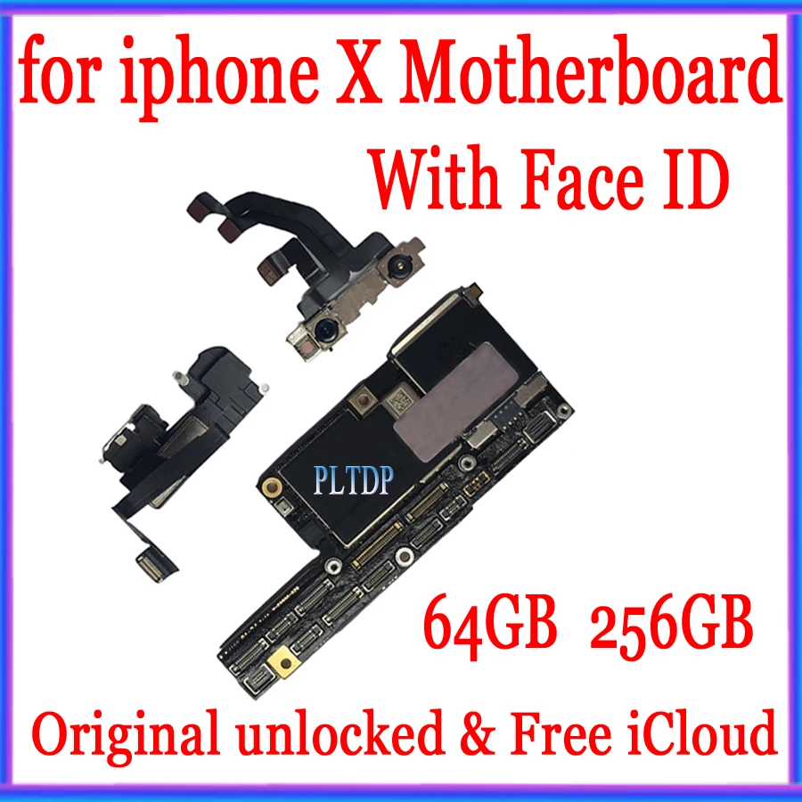 С полными чипами для материнской платы iphone X 100% оригинальная разблокированная