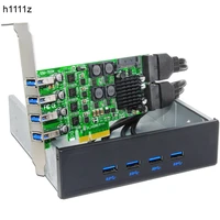 h1111z add on cards pcie usb 3 0 card pci epci express usb 3 0 controller 5 25 usb 3 0 front panel pc computer components new