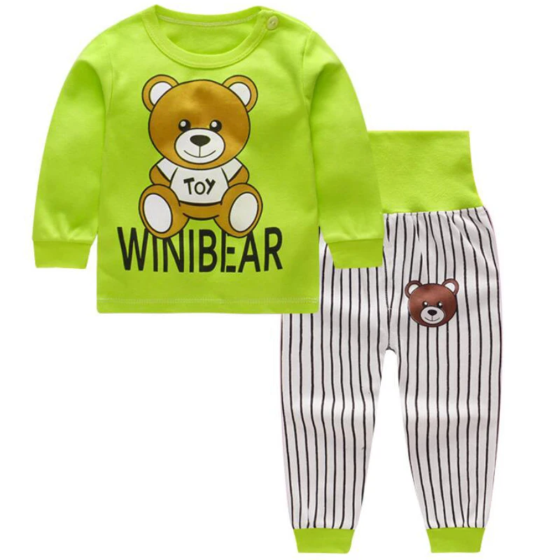 1 2 3 years costume baby toddler sleep set Loungewear for children Pyjama homewear boys kids sleepwear pullover clothing |