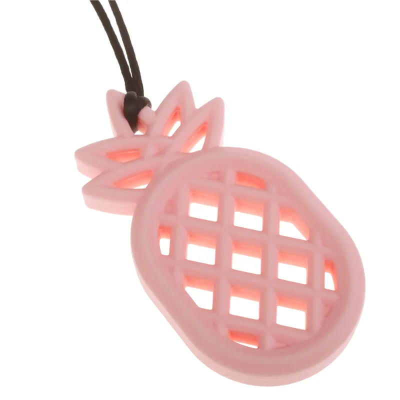 

JTEM.HH 5pcs Silicone Cactus Pineapple Teething Necklace Bpa Free Baby Teether Pendant Safety Food Grade Diy Jewelry Pendants