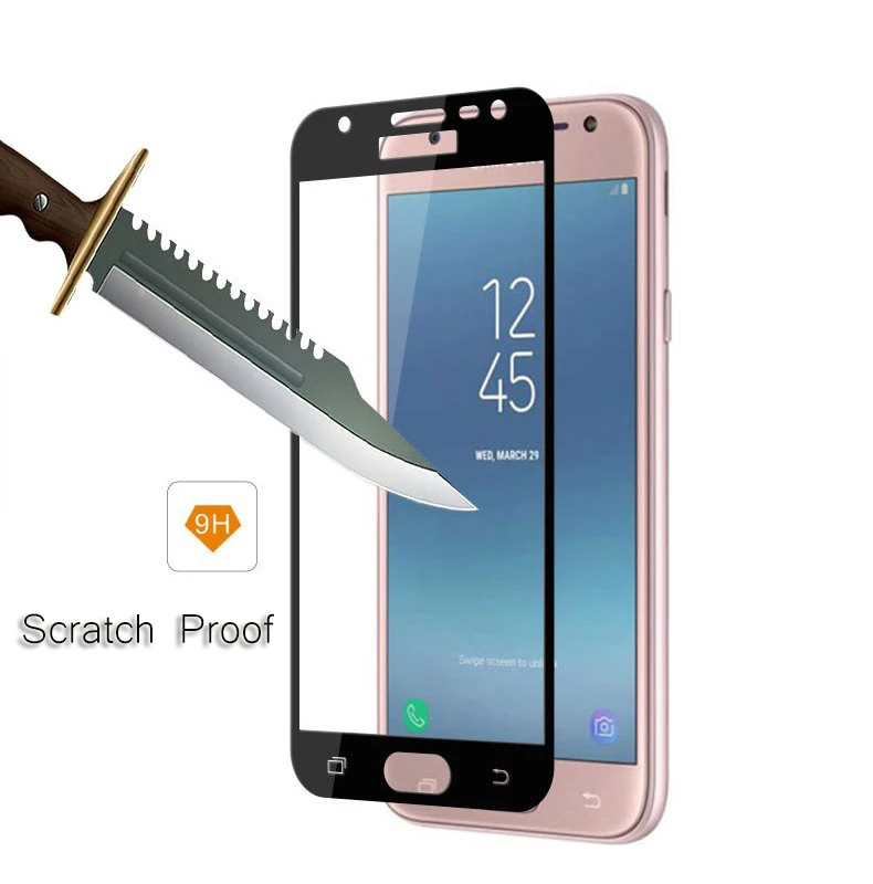 GerTong полное покрытие закаленное Стекло для samsung Galaxy J3 J5 J330F J7 J730F A3 A320F A5 A7 A720F S6 S7 Экран защитная пленка