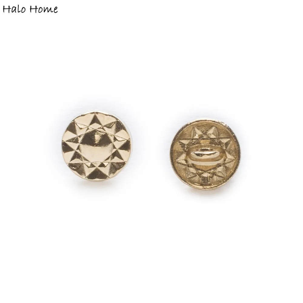 10 шт. шестигранник металлические стойки пуговицами обтянутыми тканью одежды