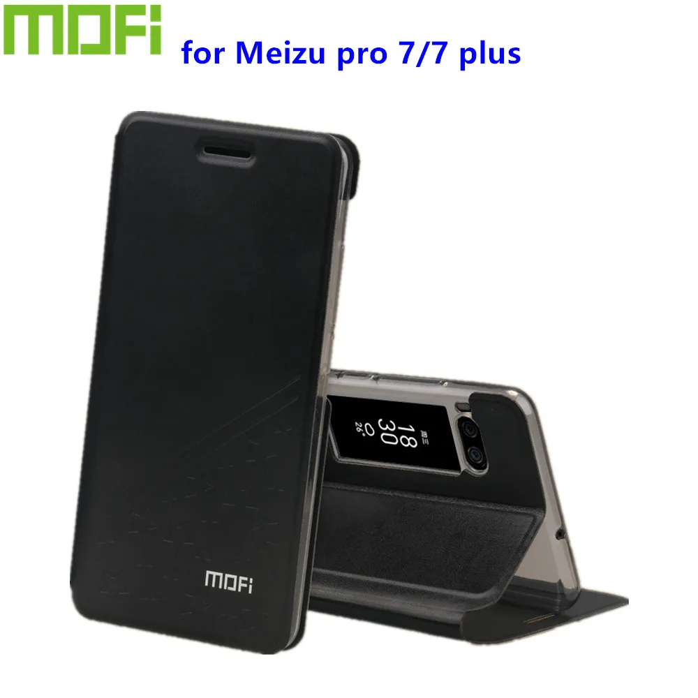 Оригинальный чехол Mofi для Meizu pro 7 роскошный кожаный книжка с подставкой в стиле