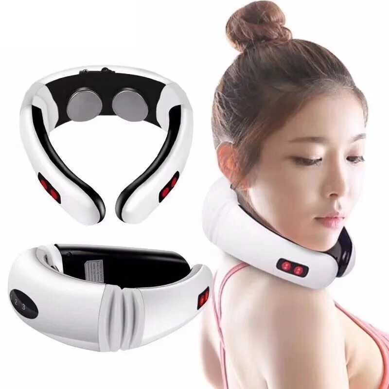Электрический импульсный массажер для спины и шеи для расслабления мышц шейного позвонка, импульсный массаж, акупунктурный электрод, забота о здоровье