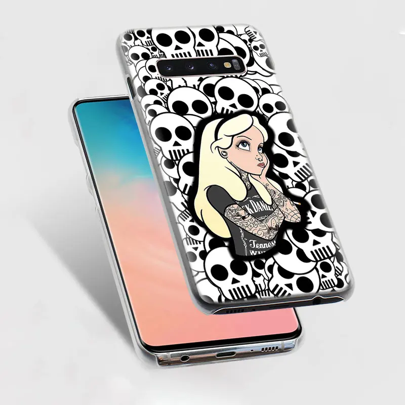 Чехол для телефона с изображением принцессы русалки Алисы для samsung Galaxy S10e S10 S8 S9 Plus M10 M20 M30 A50 S6 S7 Edge, Жесткий Чехол