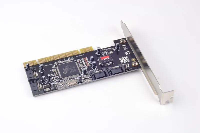PCI-4 порта SATA карта контроллера хоста 3 ТБ x4 HDD SIL3114 чипсет для кремния | Компьютеры и
