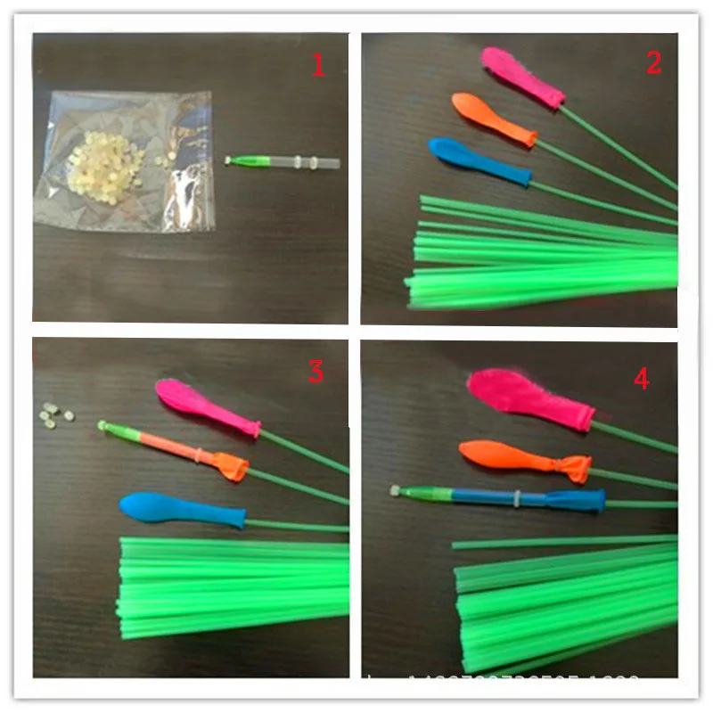 ПЛАСТИКОВЫЕ ТРУБЧАТЫЕ воздушные шары 111 шт. водяные дополнительная посылка