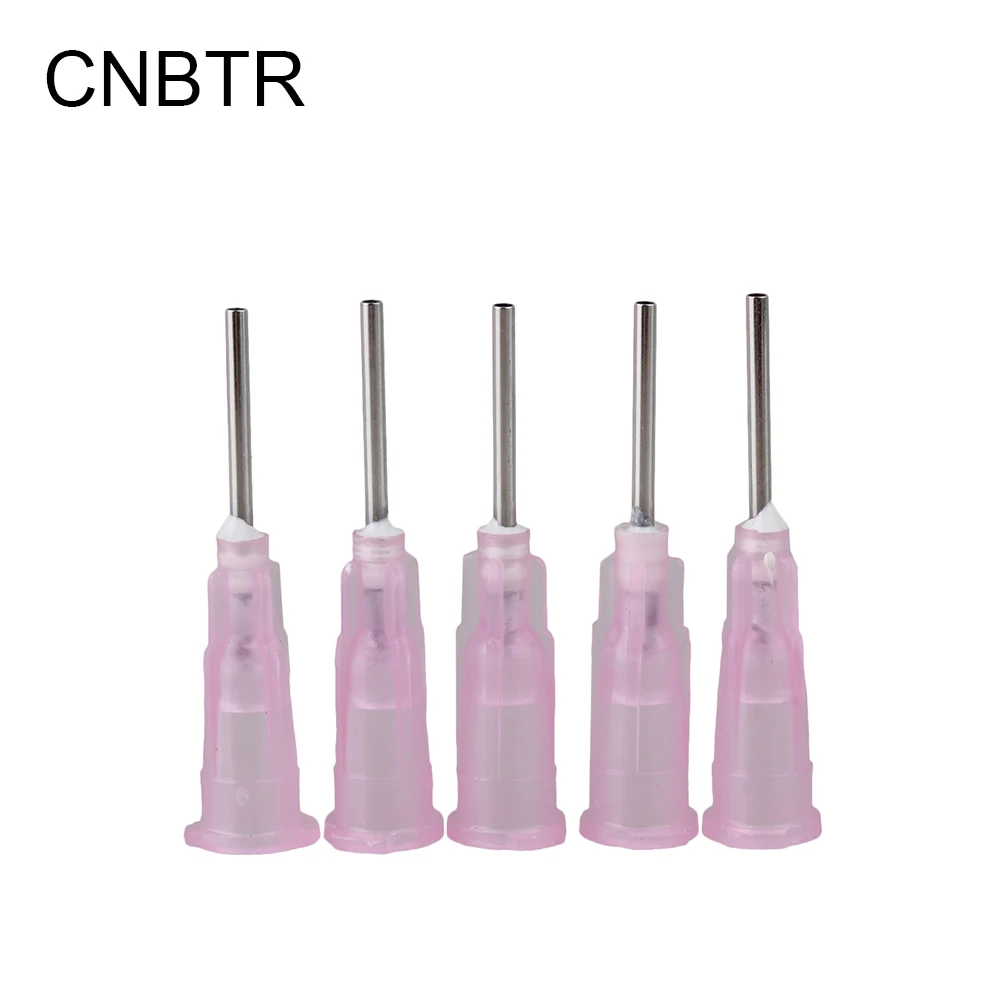 CNBTR 100 шт. розовый 18Ga 1/2 дюймов стандартная игла тупый наконечник для дозатора
