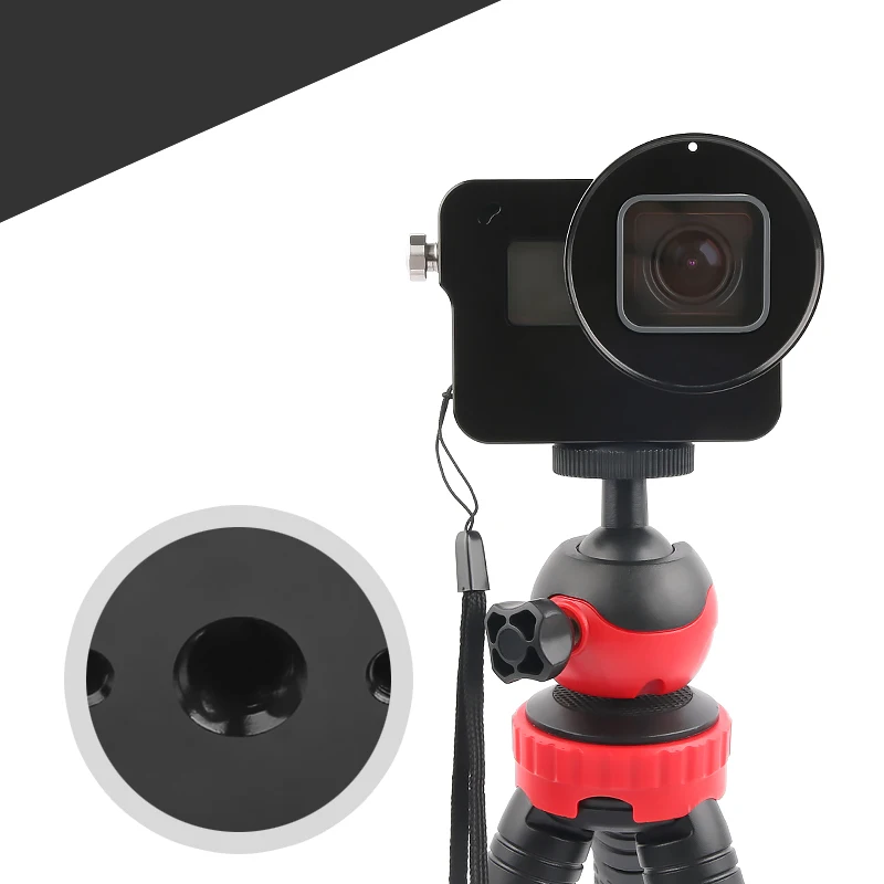CNC алюминиевый сплав защитный чехол для GoPro HERO 5 6 7 черная камера крепление-сетка с