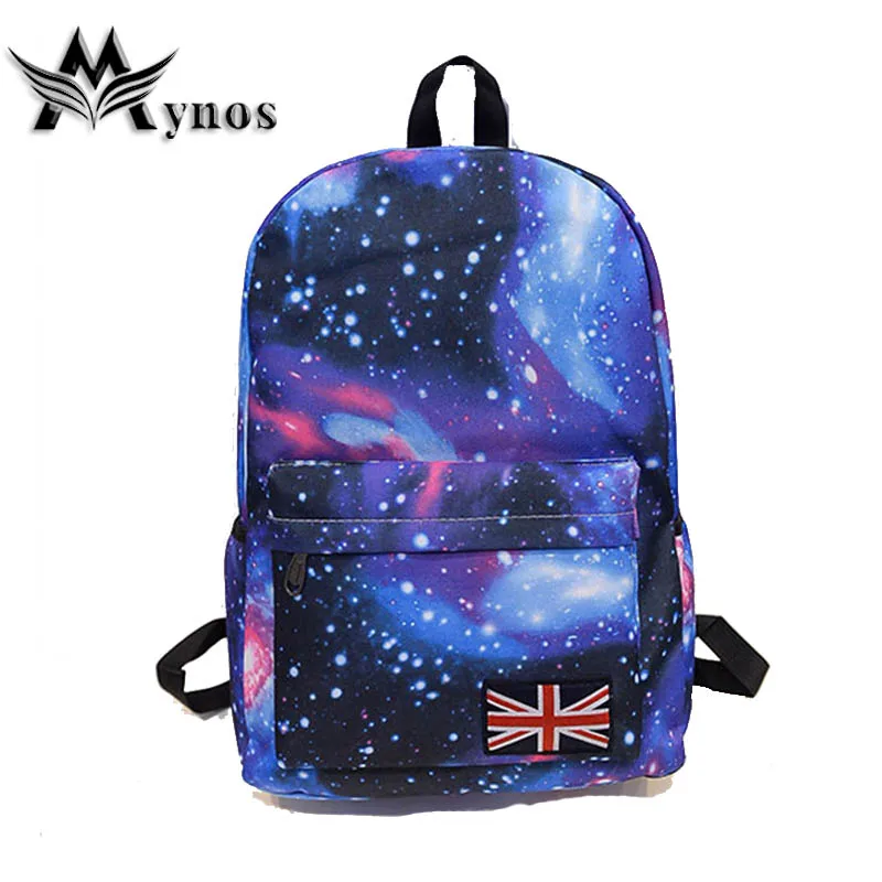 Mynos Новые звезды холст рюкзаки подарок Galaxy печати школьные сумки для подростков