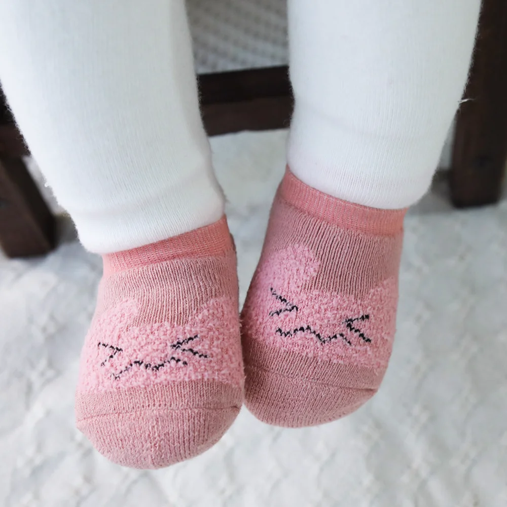 1 пара модных милых носочков Kawaii из 100% хлопка для новорожденных мальчиков и