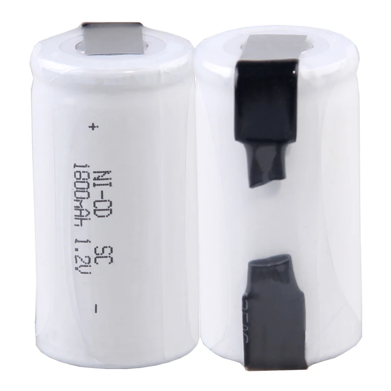 Реальная емкость 2 шт аккумулятор SC 1 v батареи перезаряжаемые 1800 mAh nicd akkumulator для