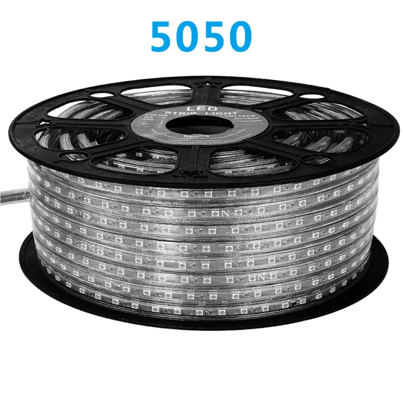 11 м/12 м 15 м/16 20 5050 Светодиодные ленты 220 В 60led Водонепроницаемый сад Гостиная гибкие