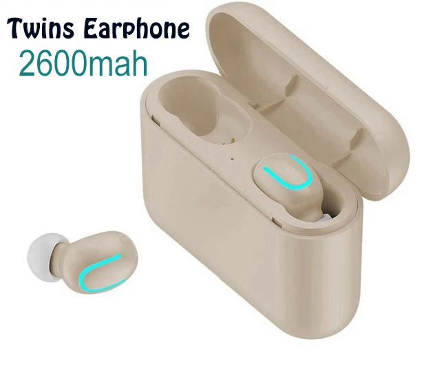 2600 Twins skin Bluetooth 5,0 наушники HBQ TWS беспроводные наушники HD стерео Спортивная гарнитура Музыка Handsfree вкладыши микрофон для xiaomi samsung iPhone - Цвет: 2600 Twins skin