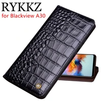rykkz genuine leather flip case for blackview a30 5 5inch cover magnetic case for blackview a30 cases leather cover phone cases