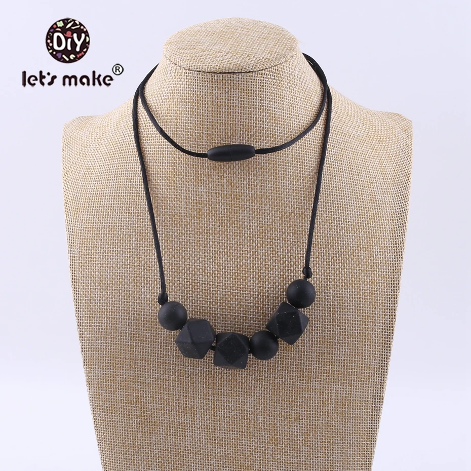 Сделай Сам силиконовые шестиугольные и круглые черные шарики для прорезывания