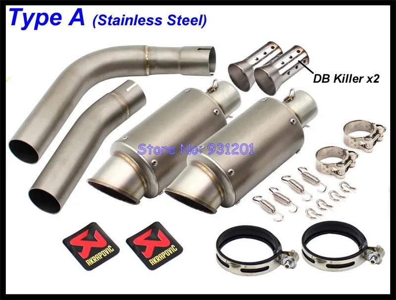 Для Yamaha R1 YZF выхлопная система без шнуровки мотоцикла средней трубы Akrapovic