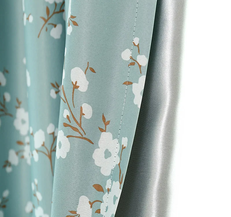 color 1 cloth Шторы с принтом цветущей сливы для спальни в деревенском стиле, пасторальные, сельские, французские, оконные шторы WP124C - Цвет: color 1 cloth