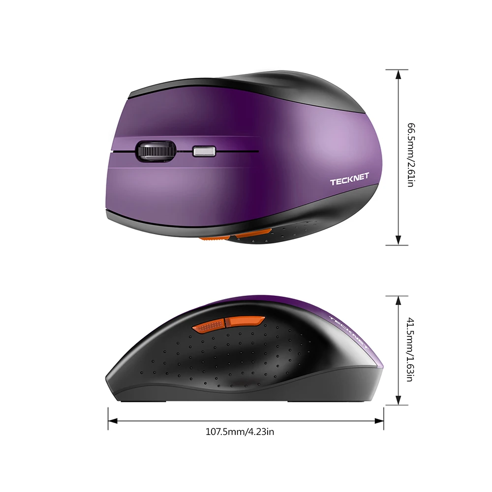 TeckNet Wireless Mouse 800dpi 1200dpi 1600dpi 2000dpi 2400dpi Adjustable with Nano Receiver For Laptop Gaming Computer |