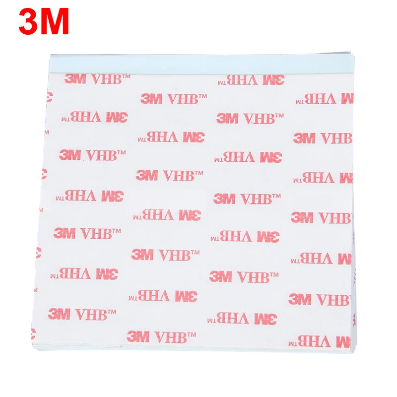 

10pcs 3M VHB 4914 Double Sided Tape for LCD, Screen, Bezel, Mobile Phones, Tablets repair 100mmx100mm 10cmx10cmx1mm thick white