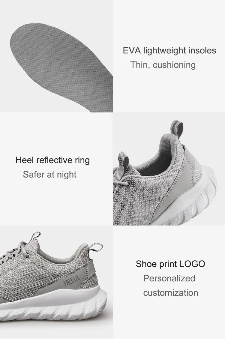 Xiaomi FREETIE 39-44 размера плюс мужская спортивная обувь, светильник, Дышащие Трикотажные Городские кроссовки для бега, для спорта на открытом воздухе