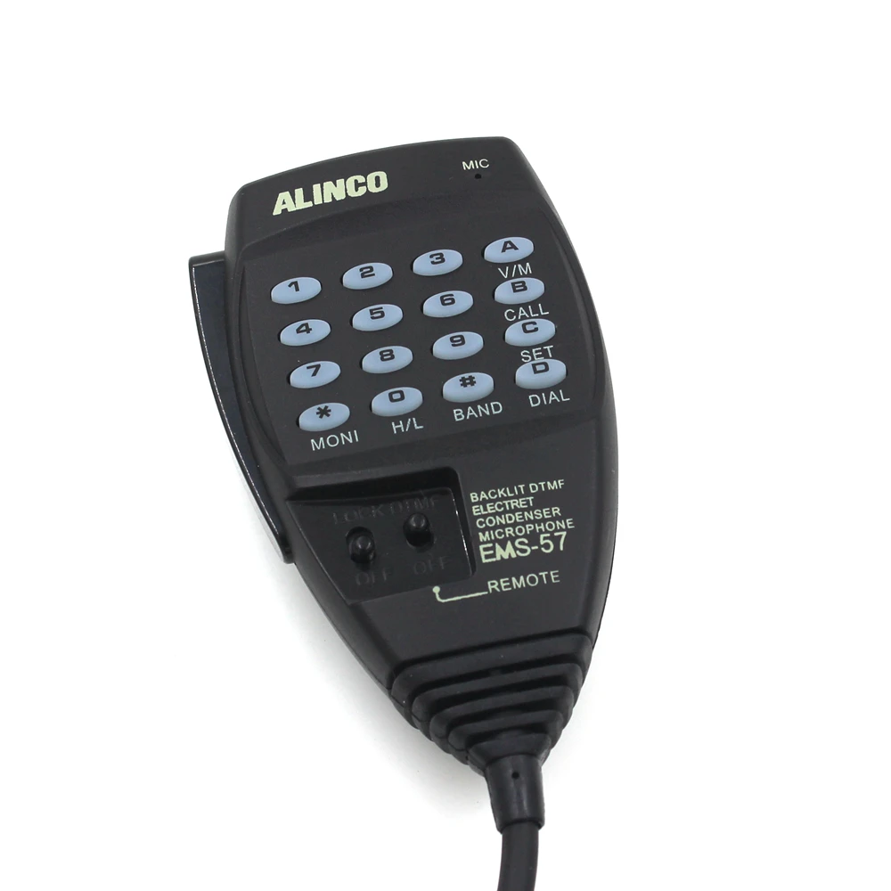 Kup EMS-57 8pin DTMF Ręczny Mikrofon Mikrofonowy Do Alinco HF/mobilny DX-SR8T DX-SR8E DX-70T/77T DR-620/635 DR-430/435/135