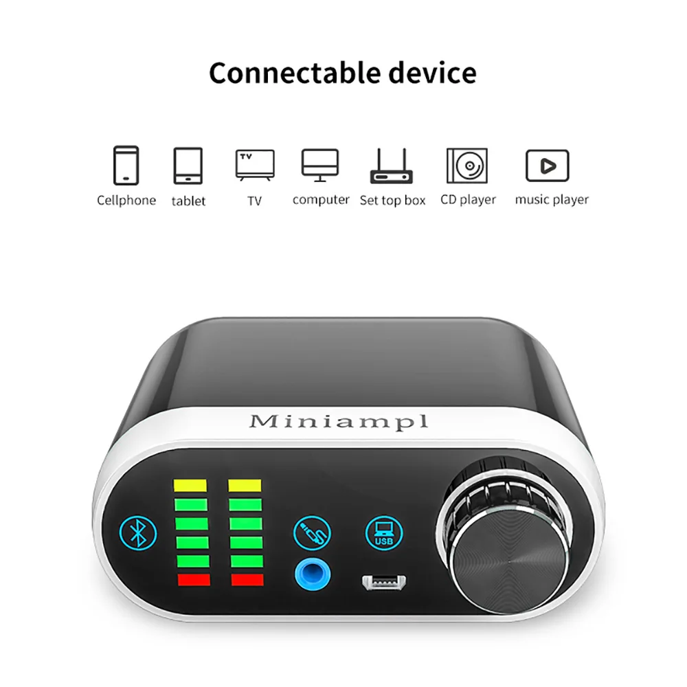 AIYIMA TPA3116 Bluetooth 5,0 усилитель мини класса D стерео цифровой усилитель мощности аудио домашний усилитель 3,5 мм USB вход для мобильного планшета