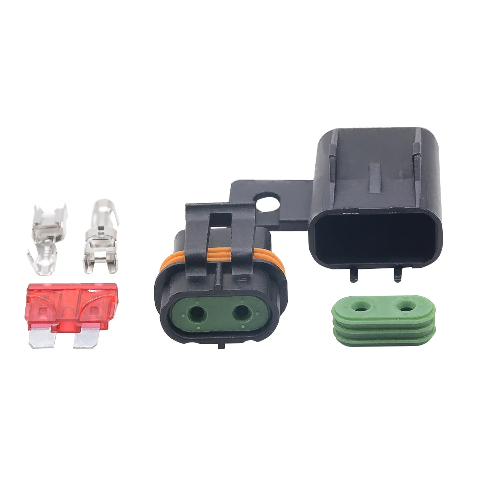 1PC Waterproof Car Modified Blade Fuse Holder with/without 14CM Wire, with 1PC STANDARD Fuse images - 4