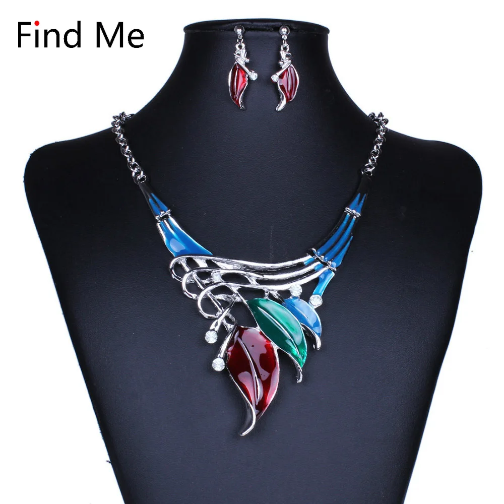 Find Me,, boho, Брендовое, Ретро стиль, перо, листья, воротник, колье, ожерелье, модное, опт, цветное, массивное, ожерелье, для женщин, ювелирное изделие