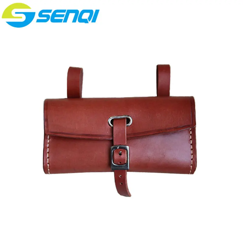 

Pure Handmade Bicycle Bags Genuine Leather Bike Bag Faux Leather Cycling Bicycle Saddle Tail Rear Bags