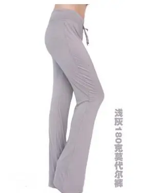 1pcs/lot Women Harem Modal Yo-ga Pants High Waist Dancing Trousers Workout Full pants candy colorlong pants